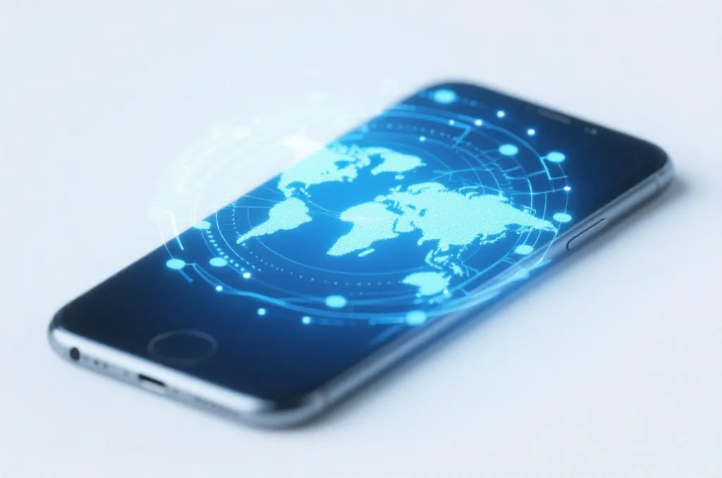 全球网络连接与手机兼容性示意图